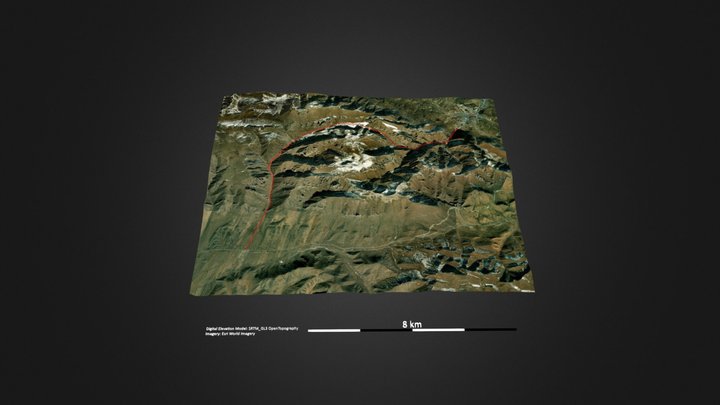 白龙江源头穿越（纳摩峡谷） – Gratis 3D-model STL