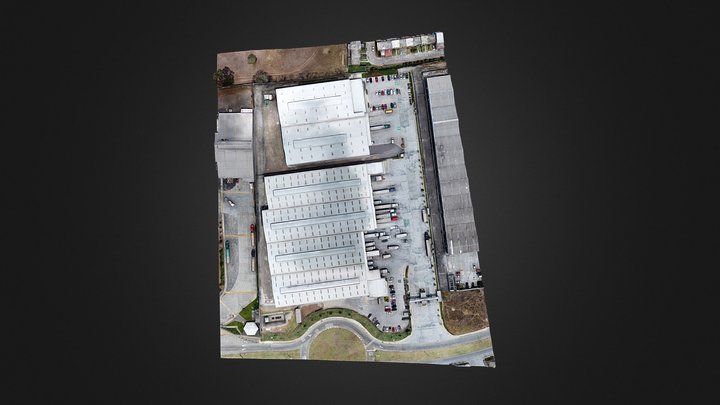 Industrial warehouse 3D Model