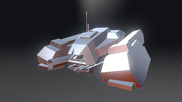 Vic Vectors Tank V115- Game Ready 3D Model