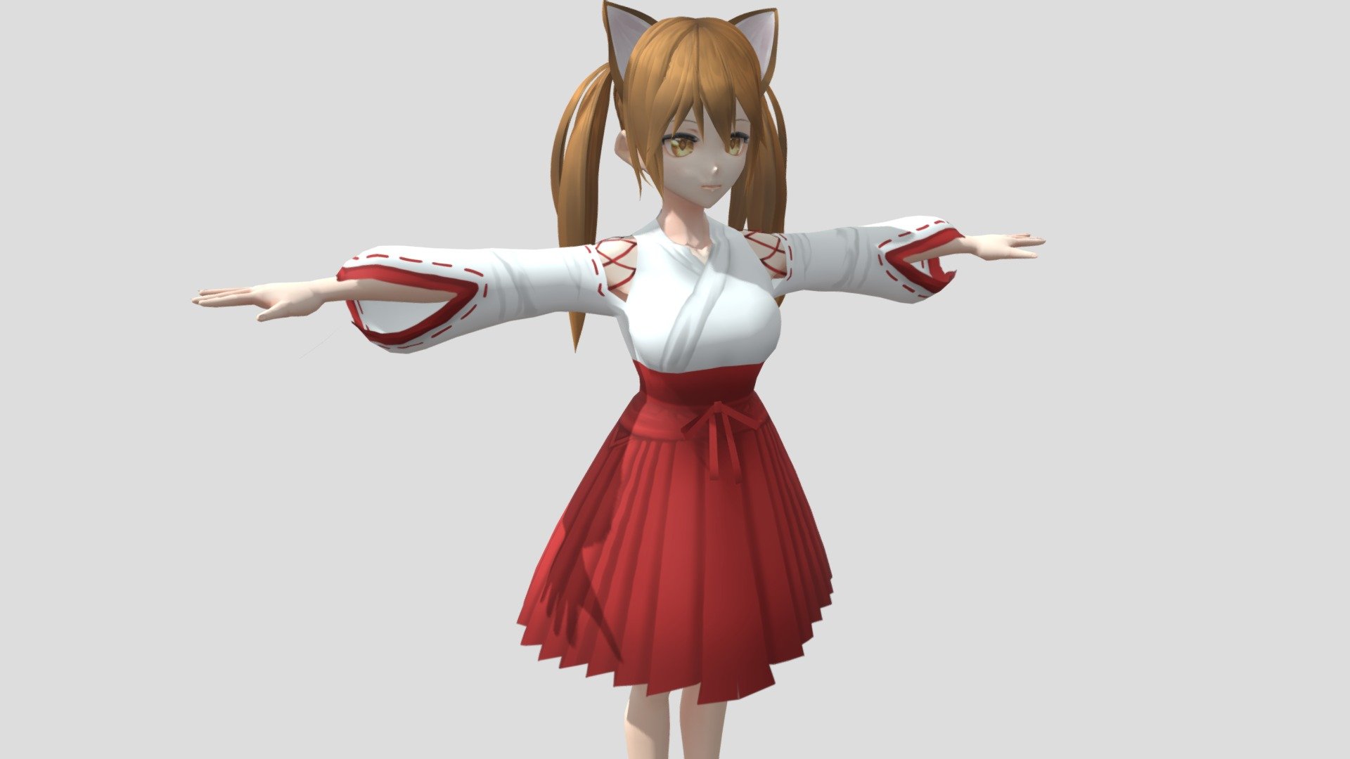 Anime Character】Maple (Miko/Unity 3D) - 3D model by 3D動漫風角色屋 / 3D Anime  Character Store (@alex94i60) [9e53879]