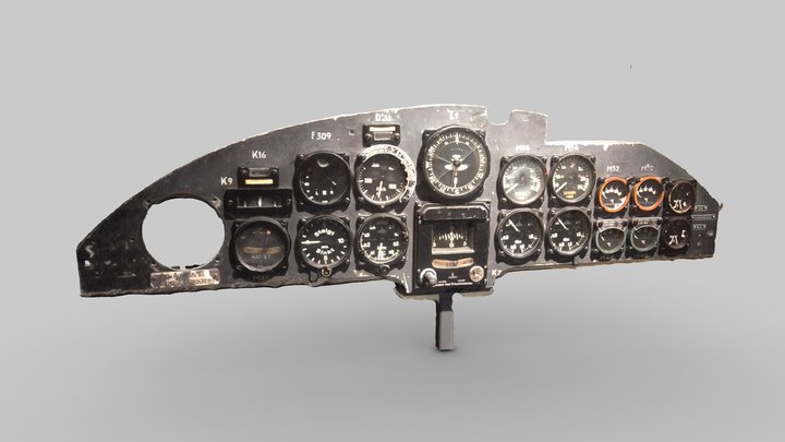 Heinkel HE 111 Instrument Panel – Kostenloses 3D-Modell STL