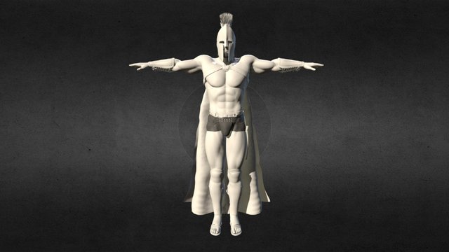 Spartan Warrior 3D Model