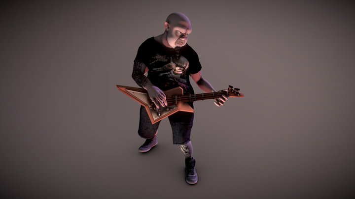 bassist 3D Model