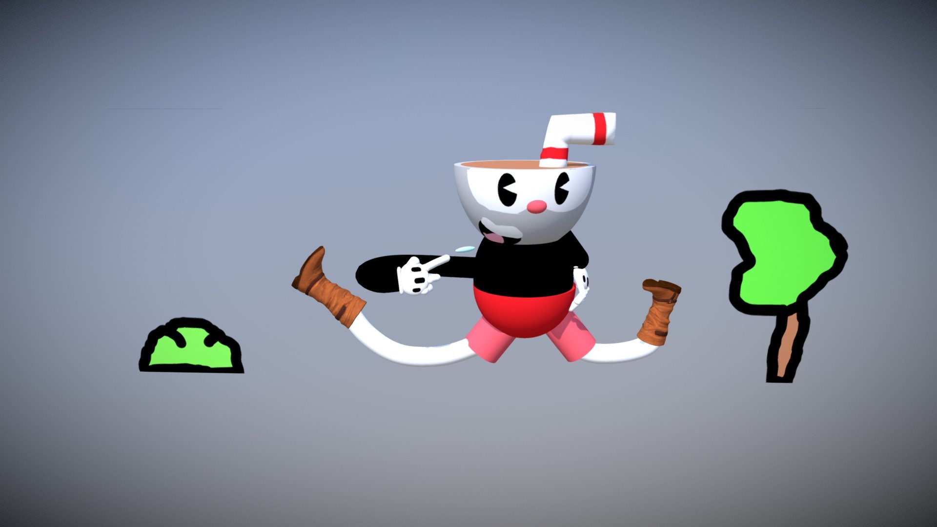 Cuphead - 3D Model By Goliath0077 [9e577e1] - Sketchfab