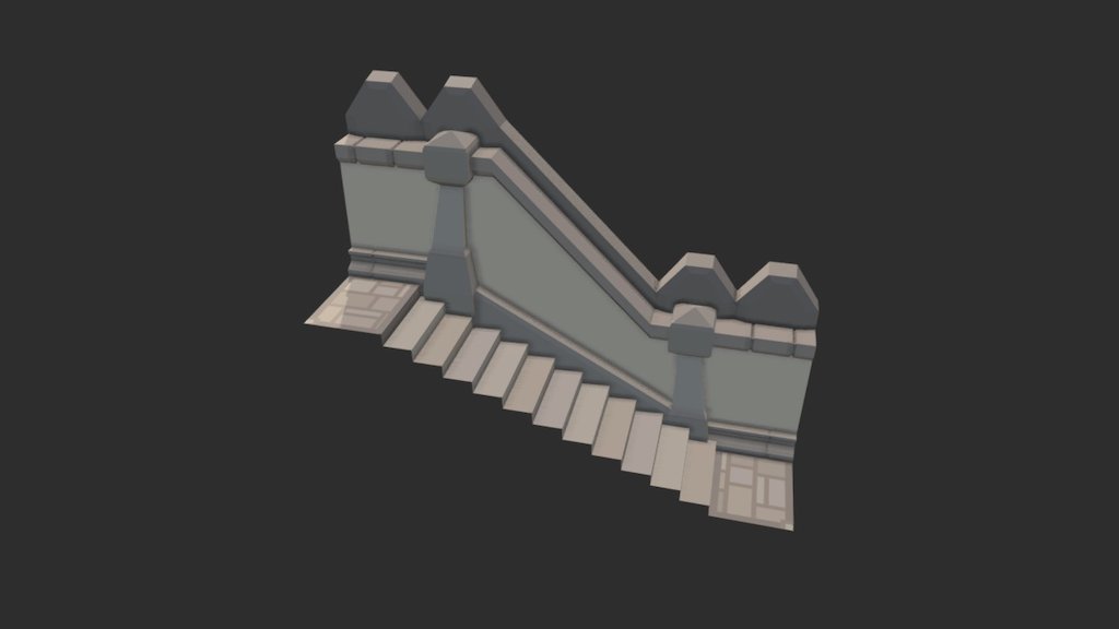 Medieval Labyrinth - Stairs2 Right