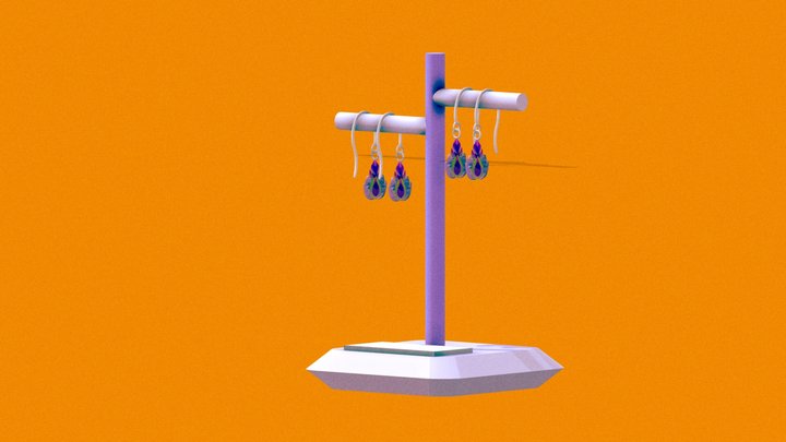 earring thai stye 3D Model