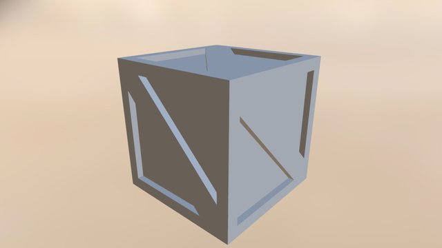 wooden Box 3D Model