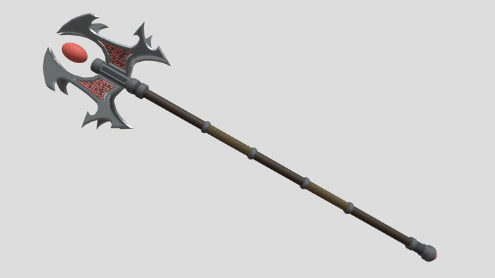 Magic staff blocking 3D Model