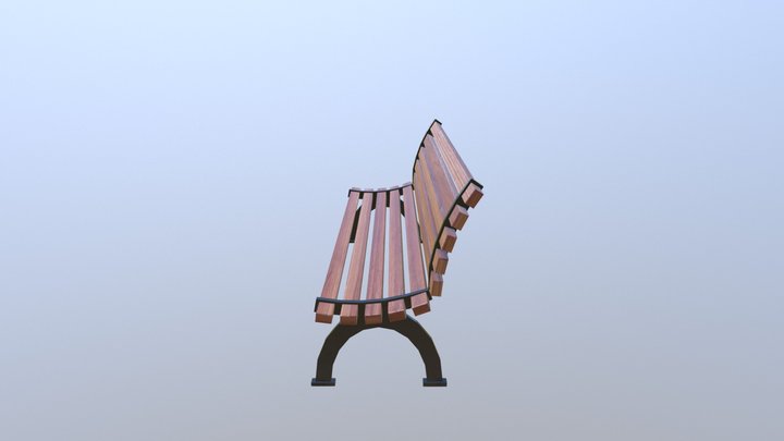 Park Bench 3D Model