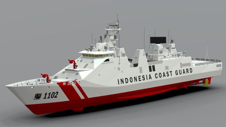 Indonesia Coast Guard (SIGMA) 3D Model