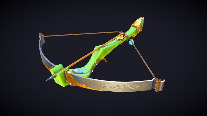 Stylized crossbow 3D Model