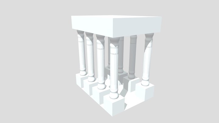 doric pillars 3D Model