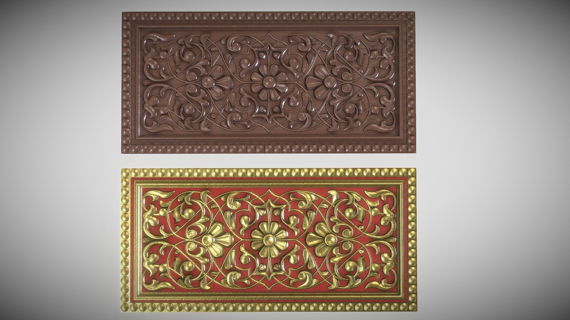 PATTERN GOLD - PANEL BARROCO - 3D model by ikonosarvi82 [9e5a47f ...