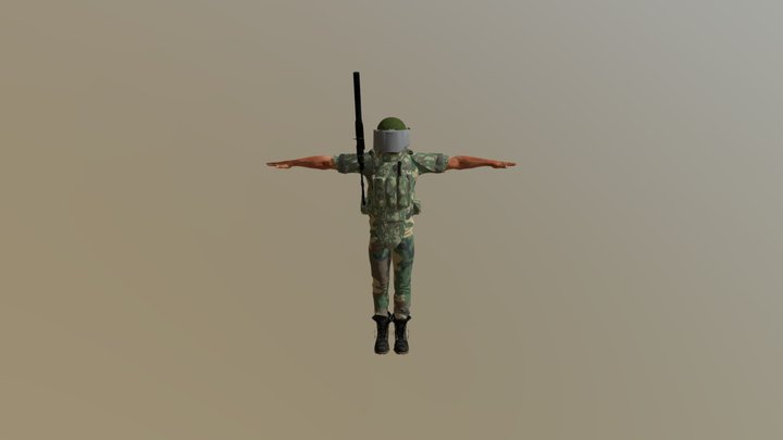 Russian Soldier 3D Model