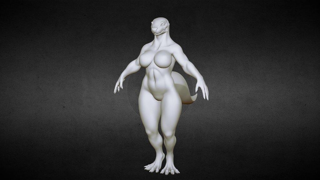 Female Anthro Lizard Base