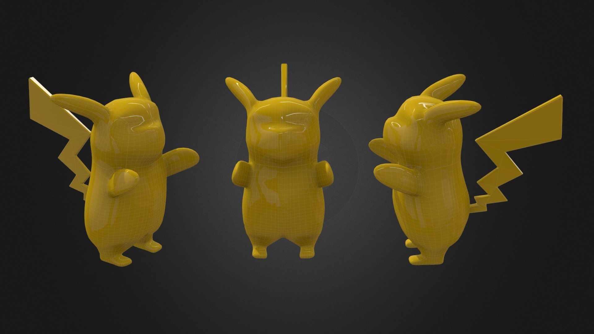 Pikachu Character Model Practise