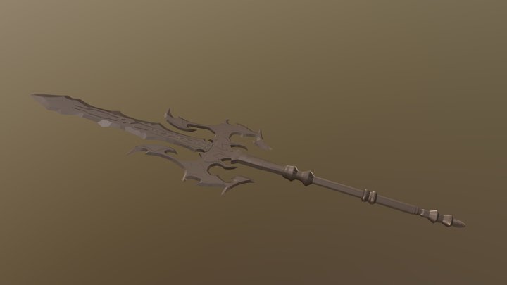 Fantasy sword 3D Model