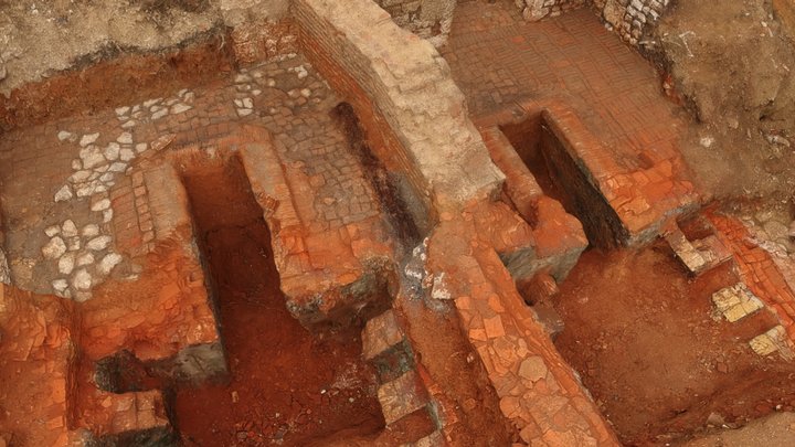 Fours de faïencerie - Chantier INRAP 3D Model