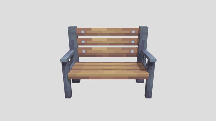 Park bench 3D Model