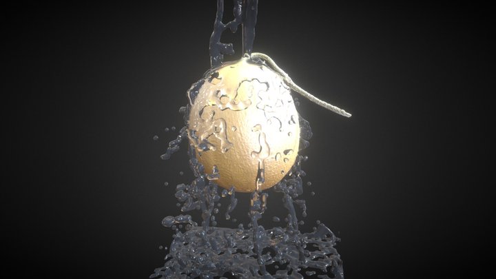 Melon Splash 3D Model