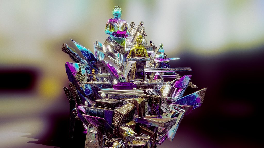 Chromatic Cathedral of Crystal Figures