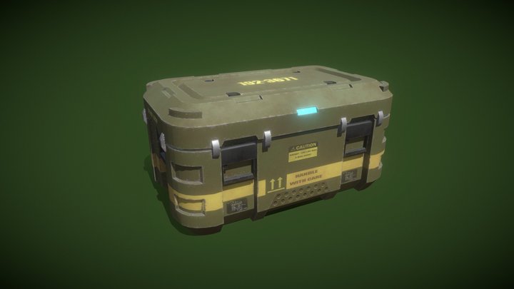 Sci-fi military case 3D Model