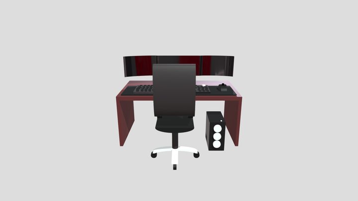 Gaming PC 3D Model