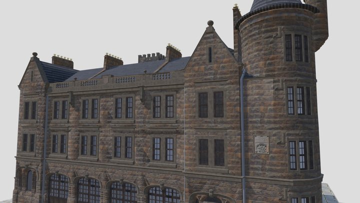 Paisley fire station 3D Model