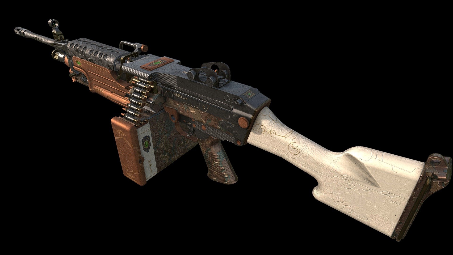 M249 - Nimble (CS2) - 3D model by tanapta [9e62893] - Sketchfab