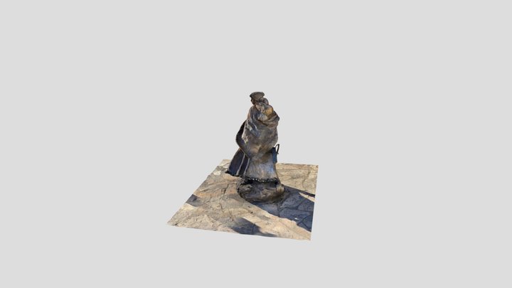 Alamo Statue 3D Model