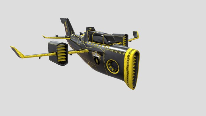 Royal Carriage Plane 3D Model