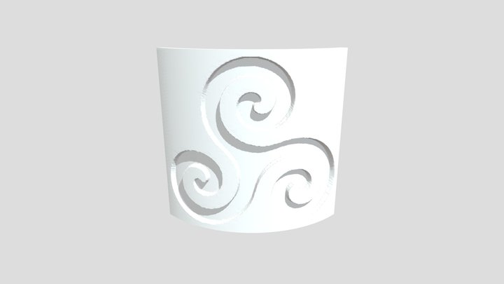 The Triple Spiral (Speira) or Triskelion 3D Model