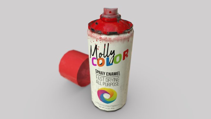 Spray Paint Can 3D Model