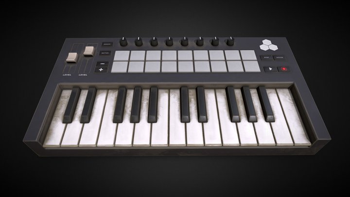 Teclado - Musical keyboard 3D Model