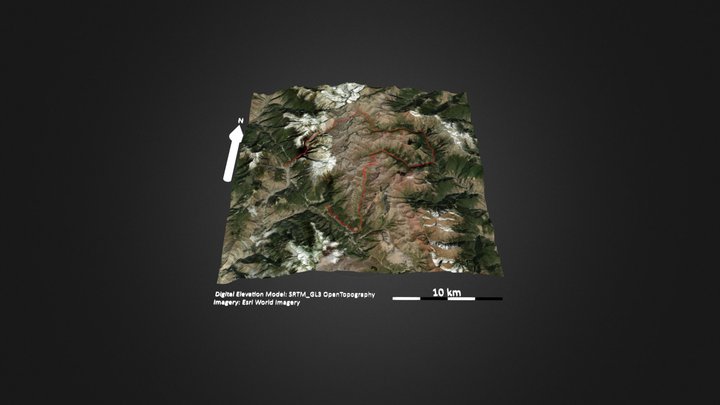 嘉子雪山（德钦县） – Modèle 3D gratuit STL