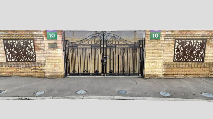 Wimbledon Tennis Grounds Murals - Gate 10 3D Model