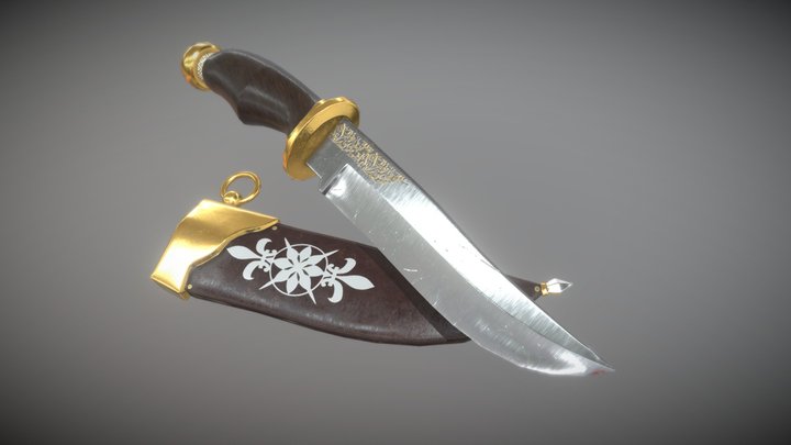 Decorative Knife 3D Model