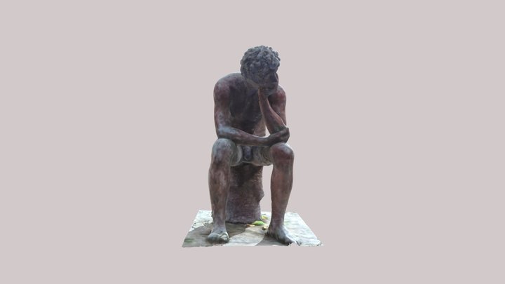 Pensador 3D Patio Gonzalo Bilbao 3D Model