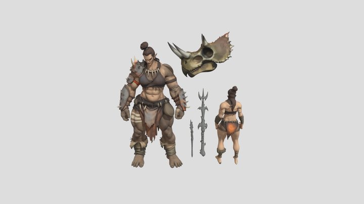 Warrior_of_the_ Wilds_0205204049_texture_obj 3D Model