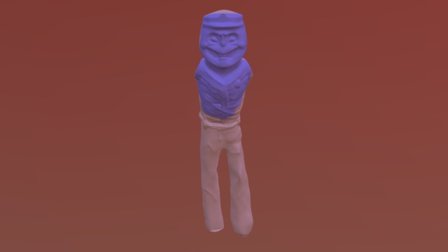 Purple Man 3D Model