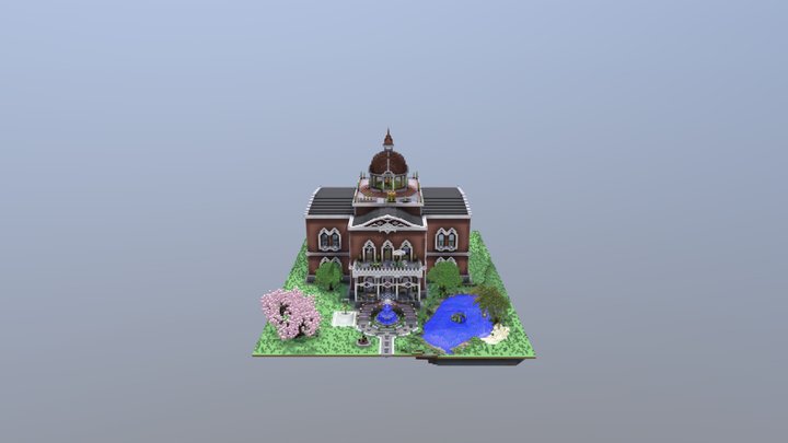 Villa (Bricks Version) 3D Model