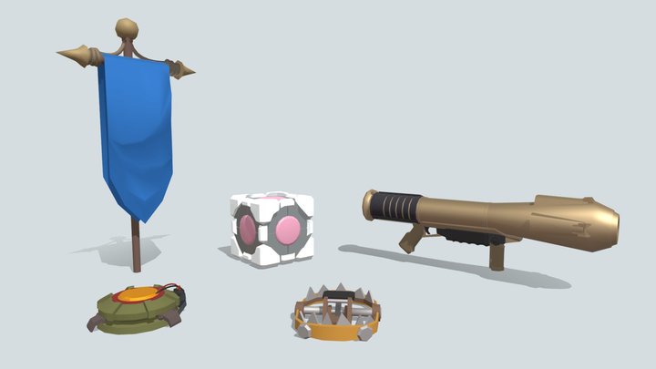 ДЗ "Силуэт и Покраска Драфта цветом" 3D Model