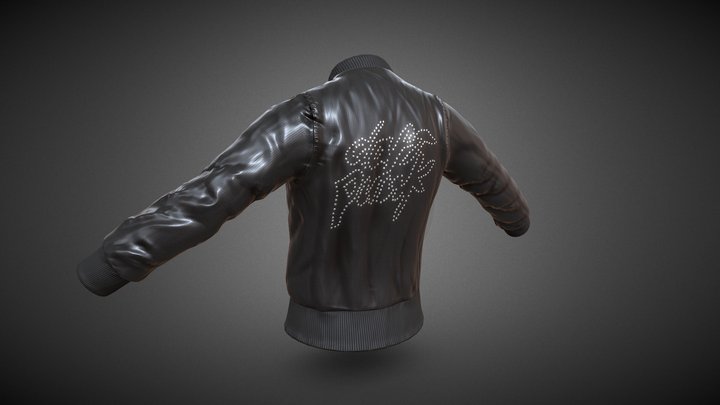 Daft Punk - Nylon Bomber Jacket 3D Model