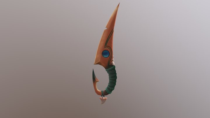 Fisherman's Dagger Stylized 3D Model