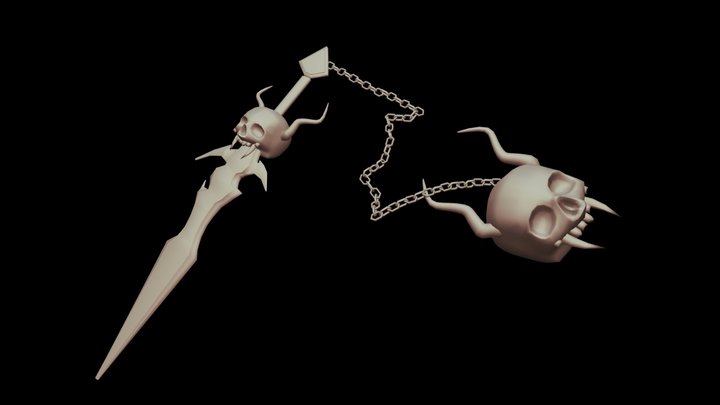 Espada de fuego 3D Model