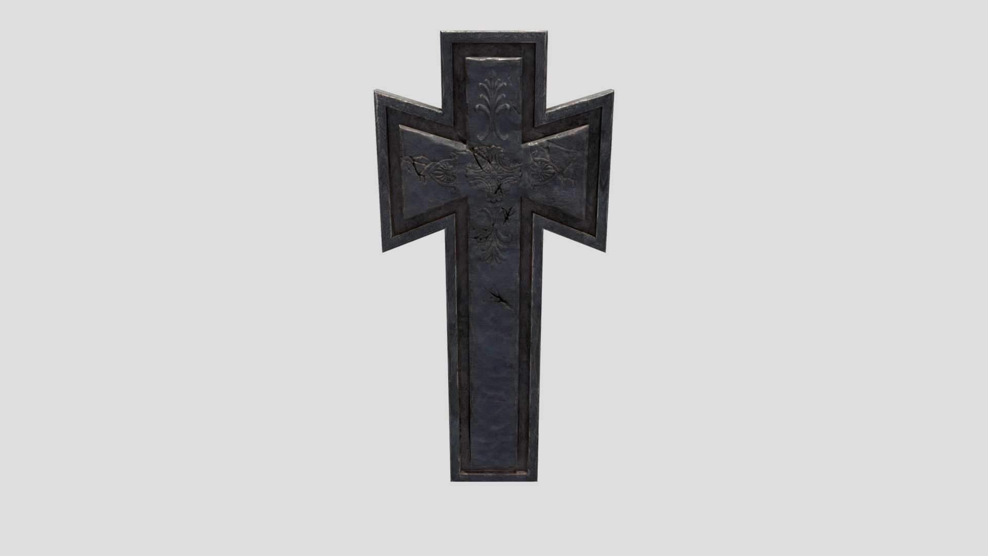 Low Poly Sculpted Tomb Stone