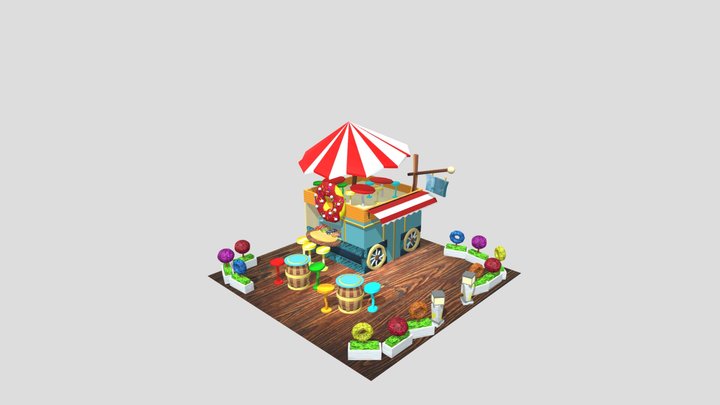 Donut Shop 3D Model