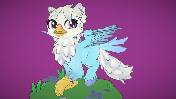 Furat the hippogriff 3D Model