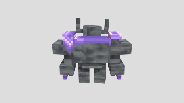 Amethyst Golem 3D Model