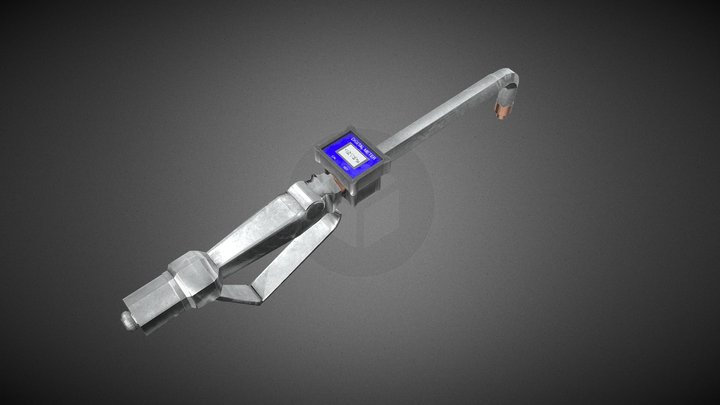 Heavy-Duty Digital Pneumatic Oil Gun 3D Model